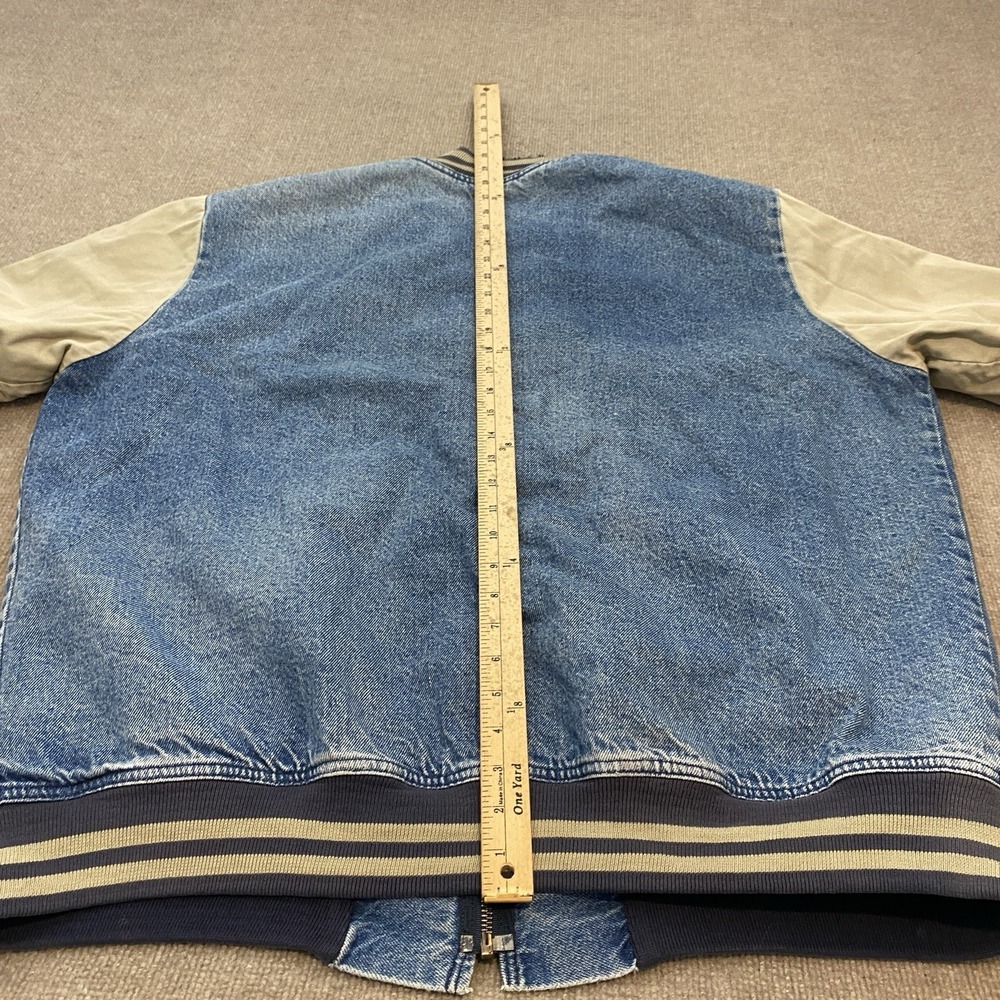 Vintage Dickies Denim Jacket 90s Y2K Blanket Lined Size XXL Bomber Distressed - Picture 12 of 13